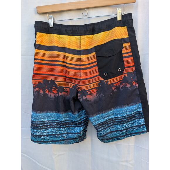 Corona Mens Cerveza Beer Sunset Board Shorts Swim Trunks Large Beach Coastal Y2K - Picture 3 of 8